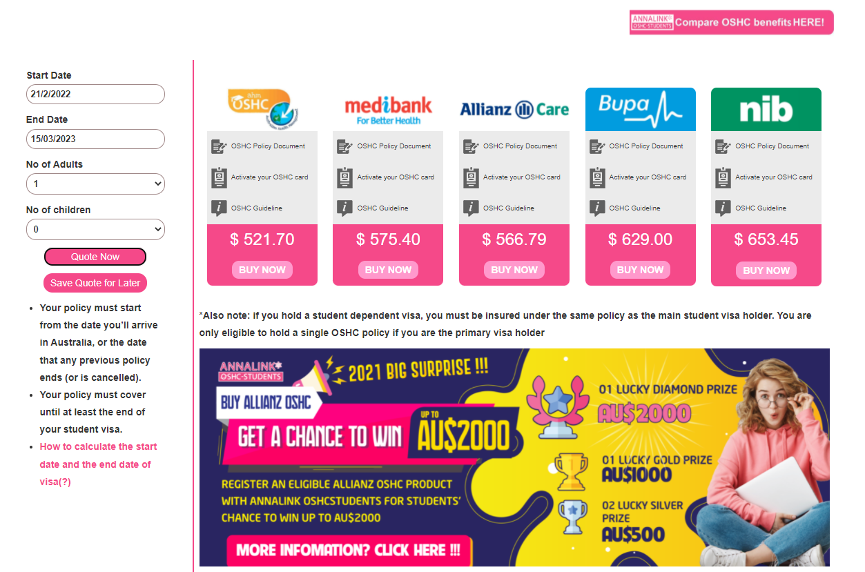 Help you find the most affordable OSHC plan