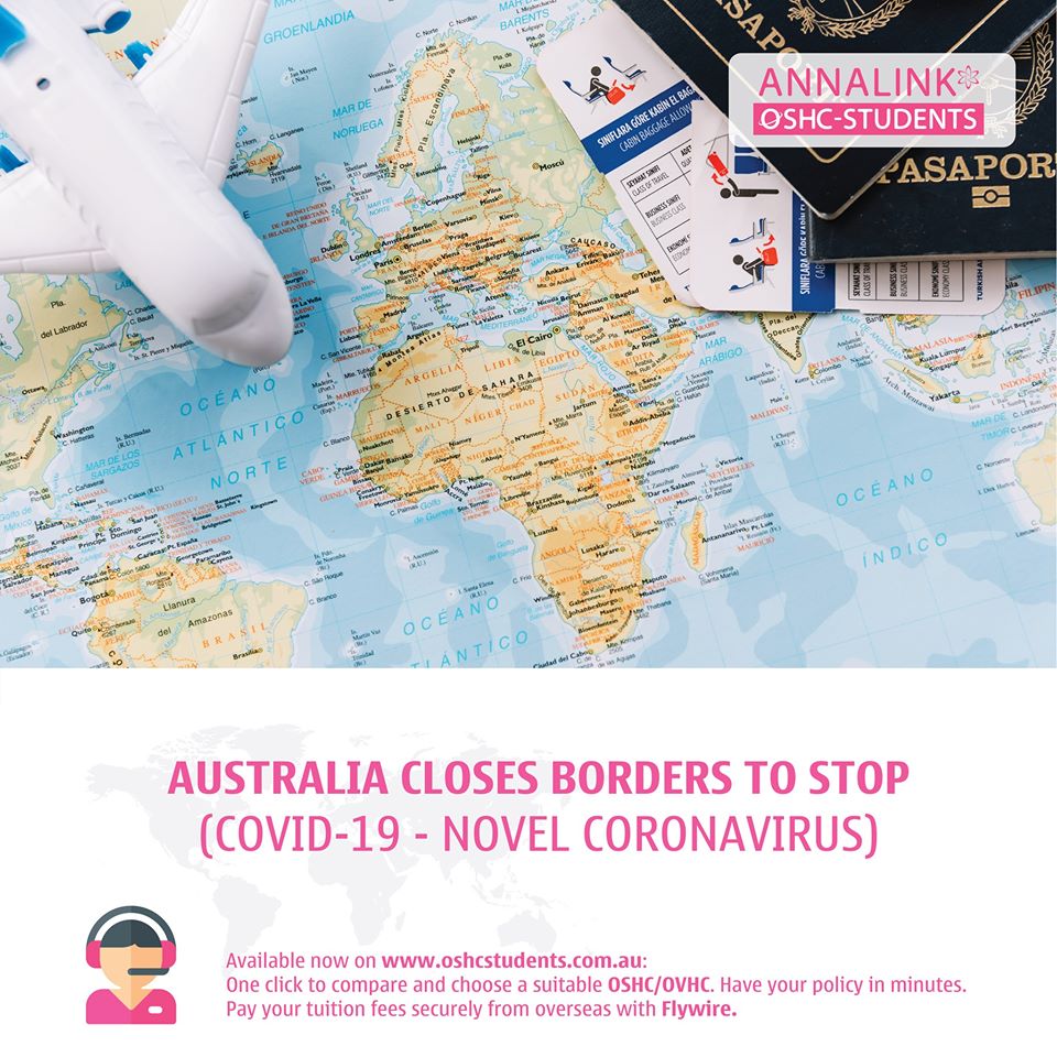 Australia closes borbders to stop (covid-19 – Novel Coronavirus)