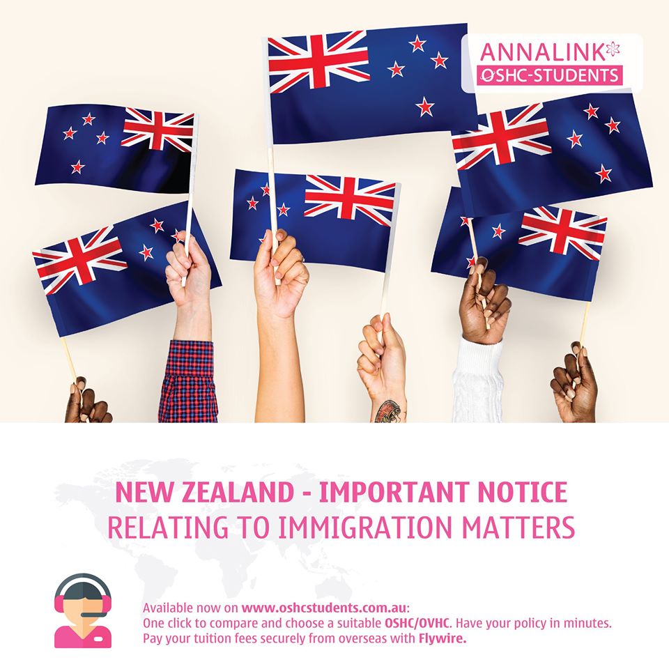 New Zealand – Important notice