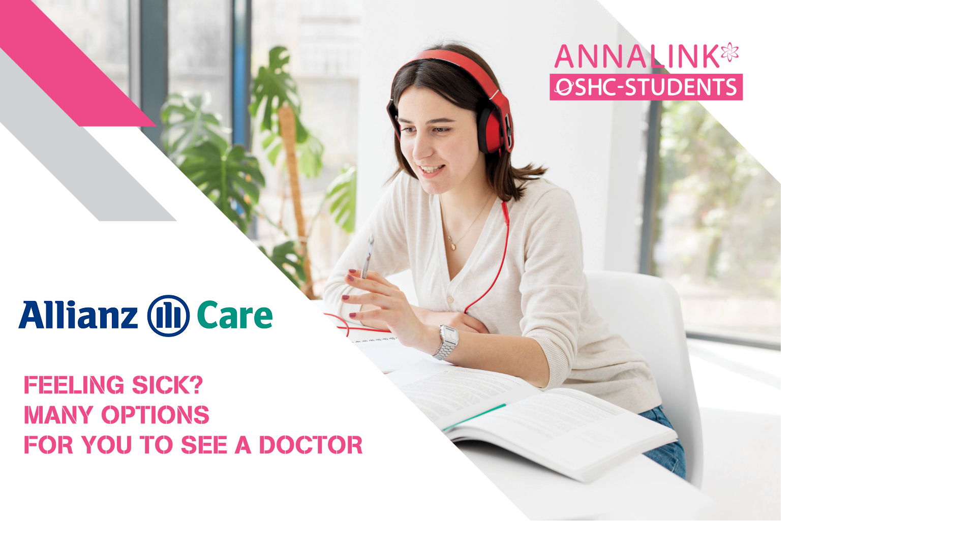 Felling sick? Allianz Care Australia has many options for you to see a doctor