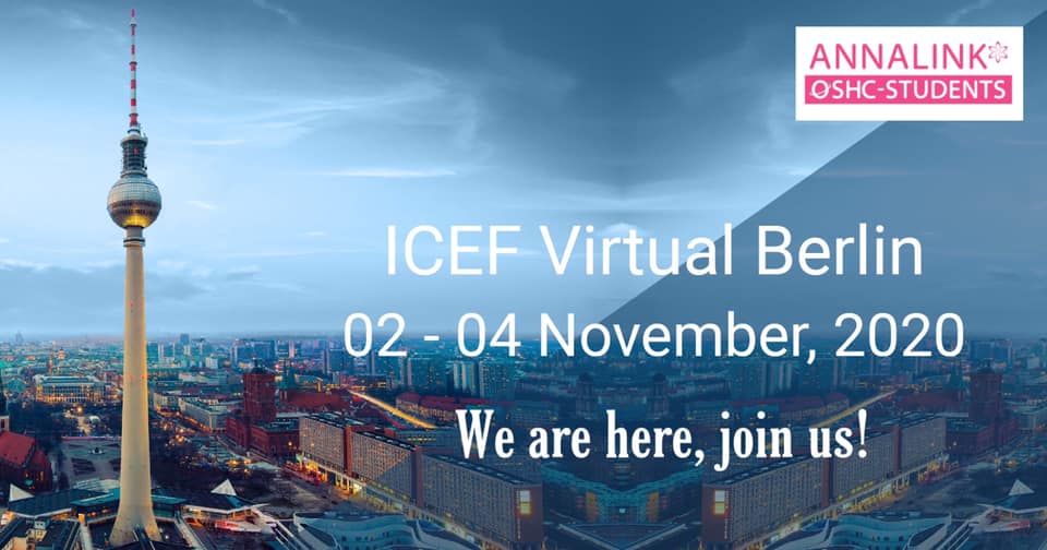 ICEF Virtual Berlin 02-04 November, 2020. We are here, joint us!